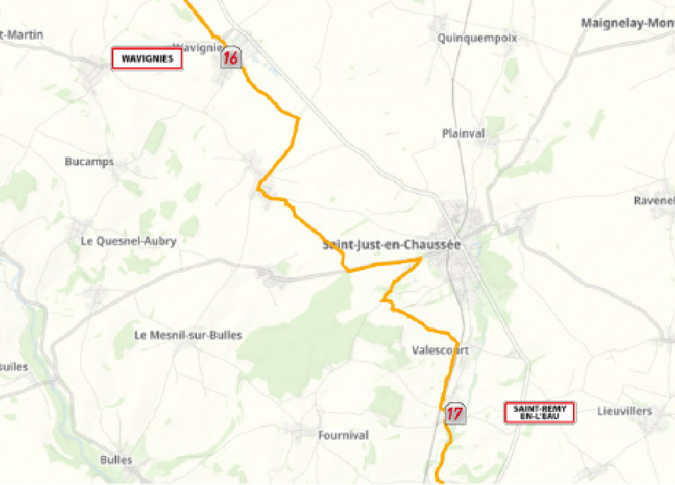 La Route du Poisson, itinéraire de Wavignies à Saint-Rémy-en-L'eau
